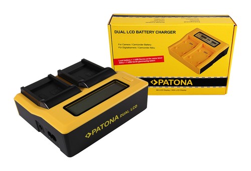 Caricabatteria rapido dual - dual, lcd